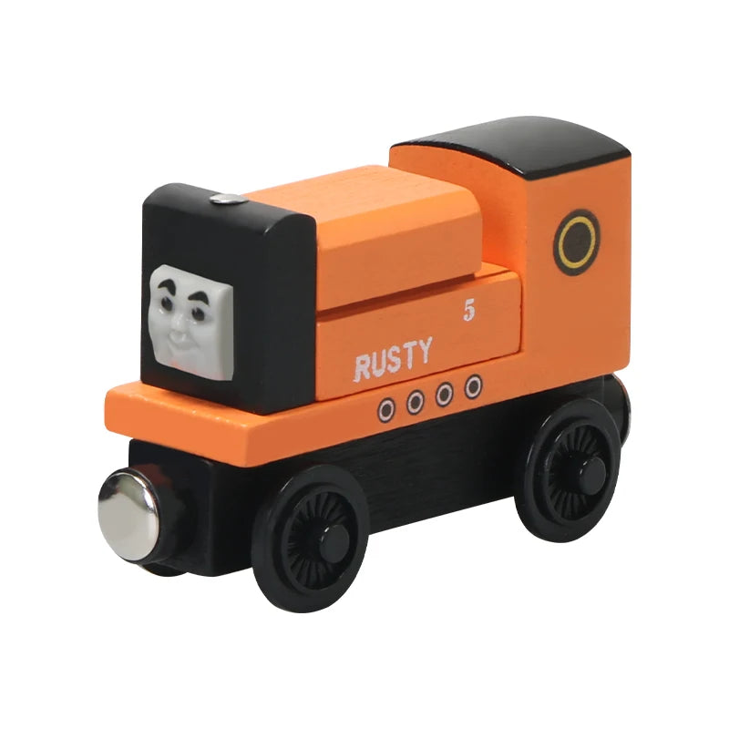 Thomas and Friends Wooden Pocket Toy Train Model Molley Gold Diesel Lady Toby Railway Road Track Educational Toy Gift For Boys