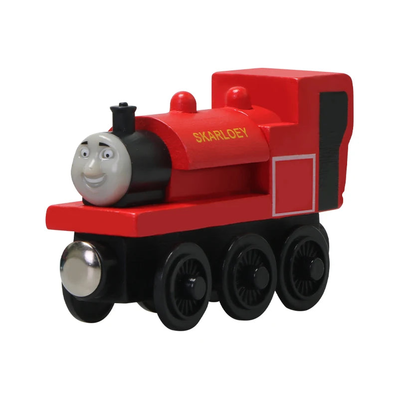 Thomas and Friends Wooden Pocket Toy Train Model Molley Gold Diesel Lady Toby Railway Road Track Educational Toy Gift For Boys