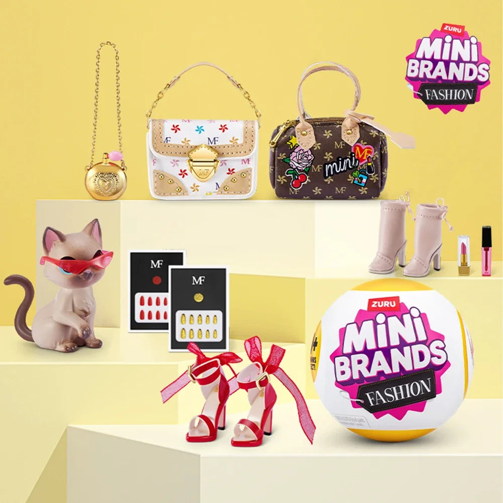 Zuru Mini Brands Surprise Fashion Mini Brands Toy Miniature Toys Mystery Blind Box Original Collectible Bundle Pack Gift Toy