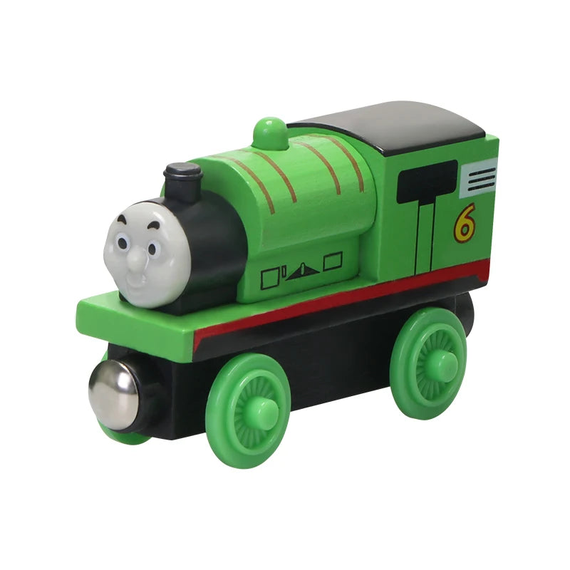 Thomas and Friends Wooden Pocket Toy Train Model Molley Gold Diesel Lady Toby Railway Road Track Educational Toy Gift For Boys