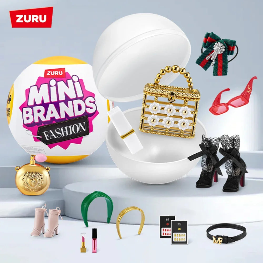 Zuru Mini Brands Surprise Fashion Mini Brands Toy Miniature Toys Mystery Blind Box Original Collectible Bundle Pack Gift Toy