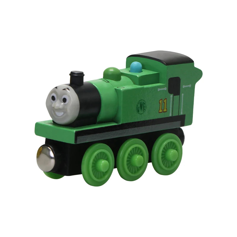 Thomas and Friends Wooden Pocket Toy Train Model Molley Gold Diesel Lady Toby Railway Road Track Educational Toy Gift For Boys