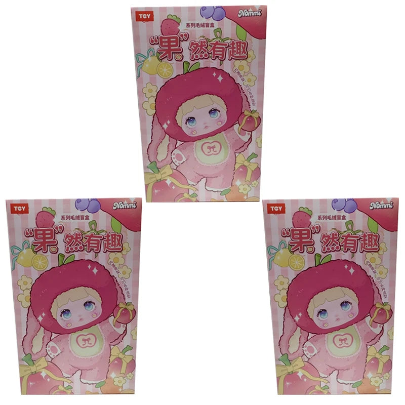 Nommi V3 Indeed Interesting Blind Box Series Plush Toy Creative Design Fruit Style Backpack Pendant Mystery Box Peripheral Gifts