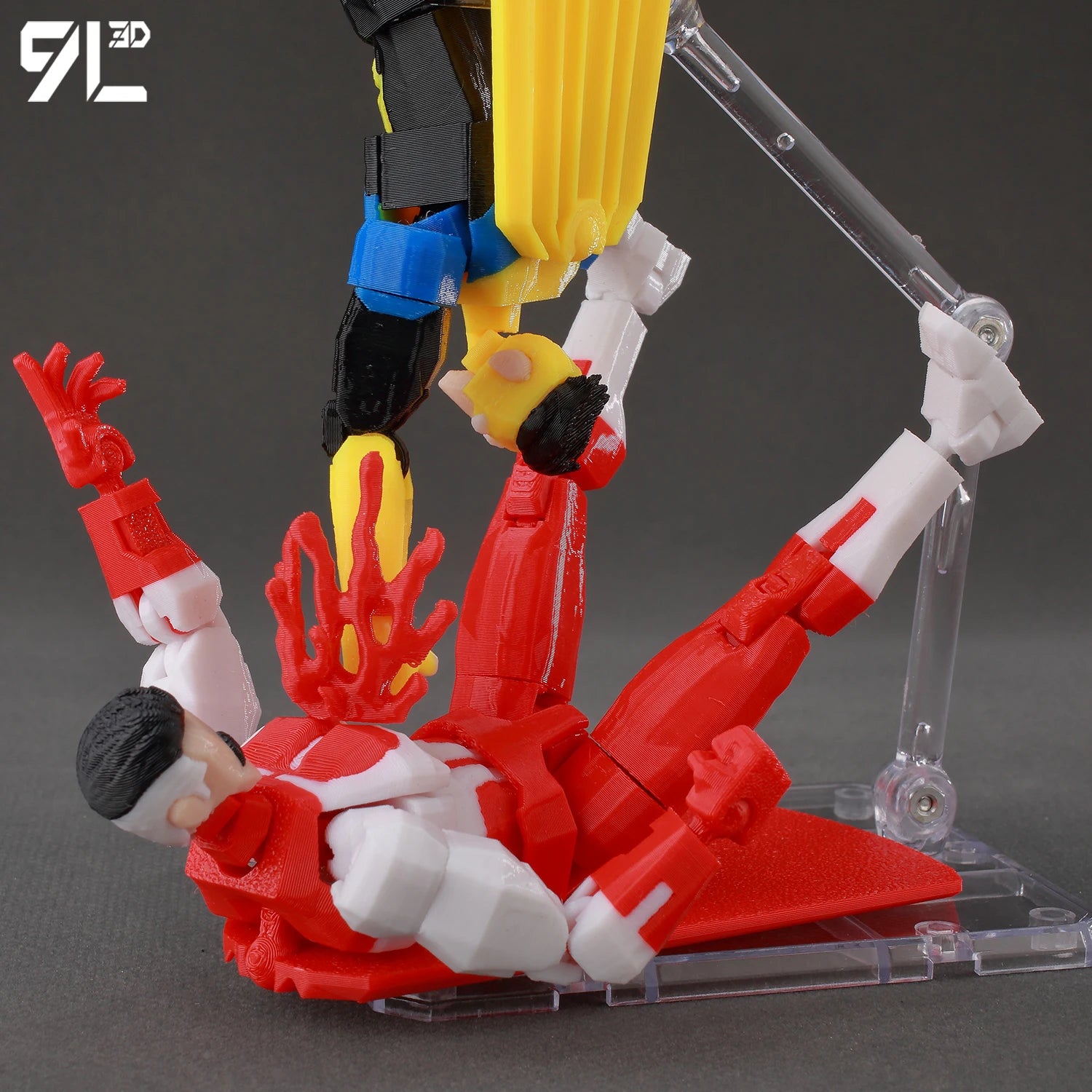 9L3D Lucky 13 Invincible Boy Conquer Omni Action Figure 3D Printed Anime Model Multi-Jointed Poseable Collectible Toy Gift Fan