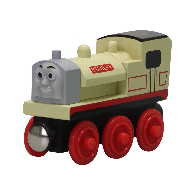 Thomas and Friends Wooden Pocket Toy Train Model Molley Gold Diesel Lady Toby Railway Road Track Educational Toy Gift For Boys