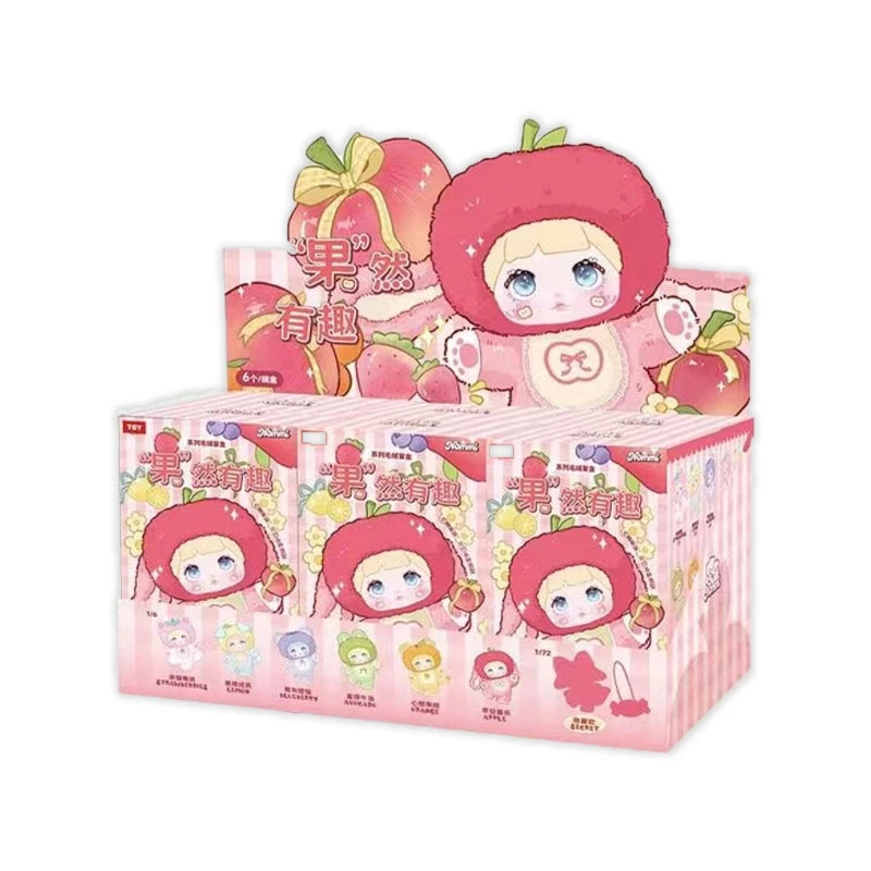 Nommi V3 Indeed Interesting Blind Box Series Plush Toy Creative Design Fruit Style Backpack Pendant Mystery Box Peripheral Gifts