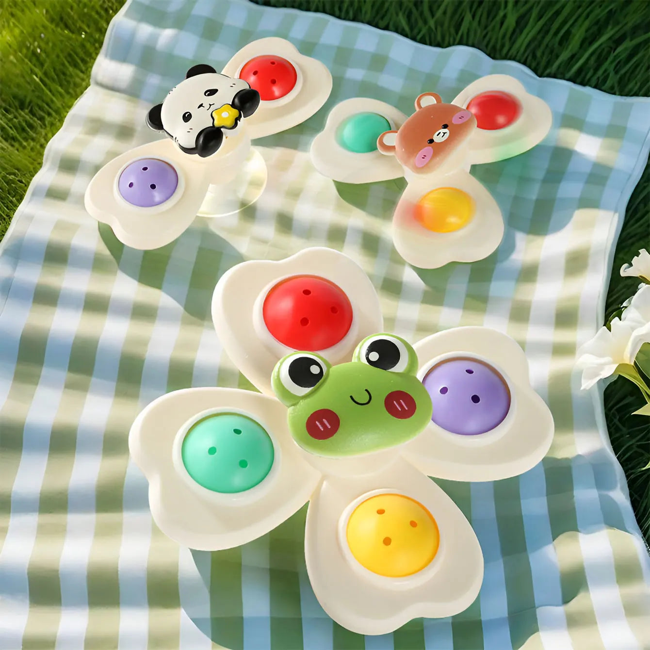 Suction wheel Fun rotating Toy