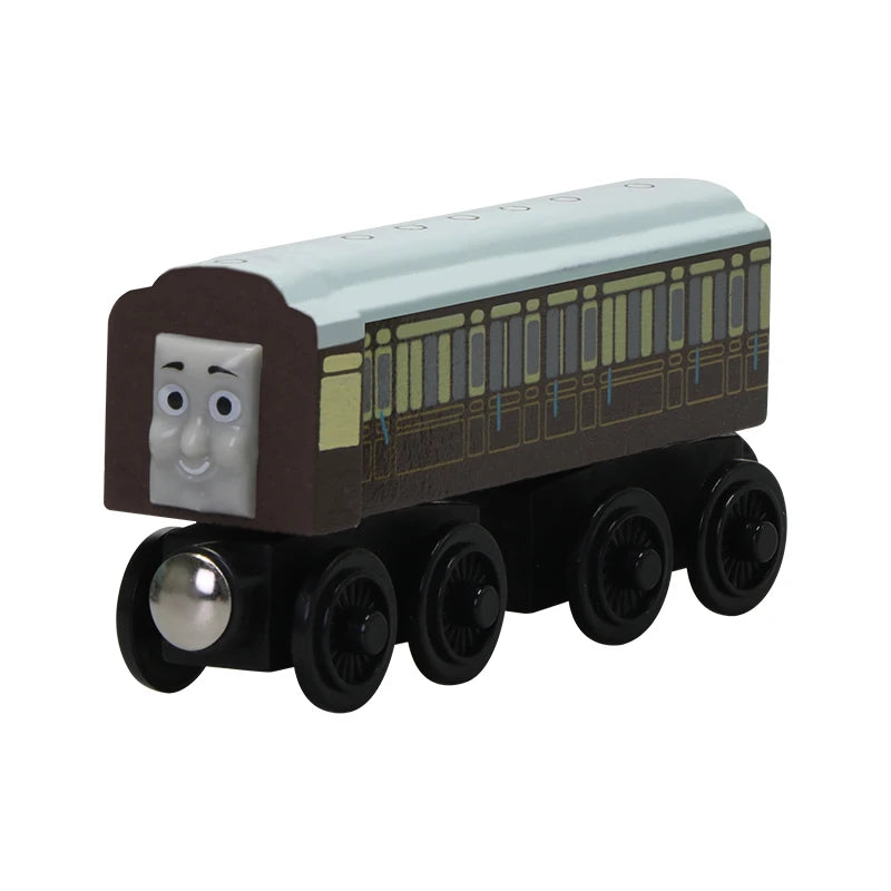 Thomas and Friends Wooden Pocket Toy Train Model Molley Gold Diesel Lady Toby Railway Road Track Educational Toy Gift For Boys