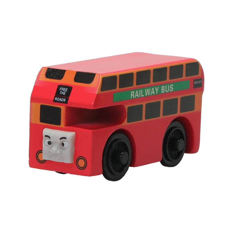 Thomas and Friends Wooden Pocket Toy Train Model Molley Gold Diesel Lady Toby Railway Road Track Educational Toy Gift For Boys