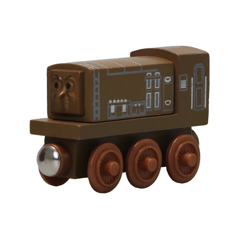 Thomas and Friends Wooden Pocket Toy Train Model Molley Gold Diesel Lady Toby Railway Road Track Educational Toy Gift For Boys