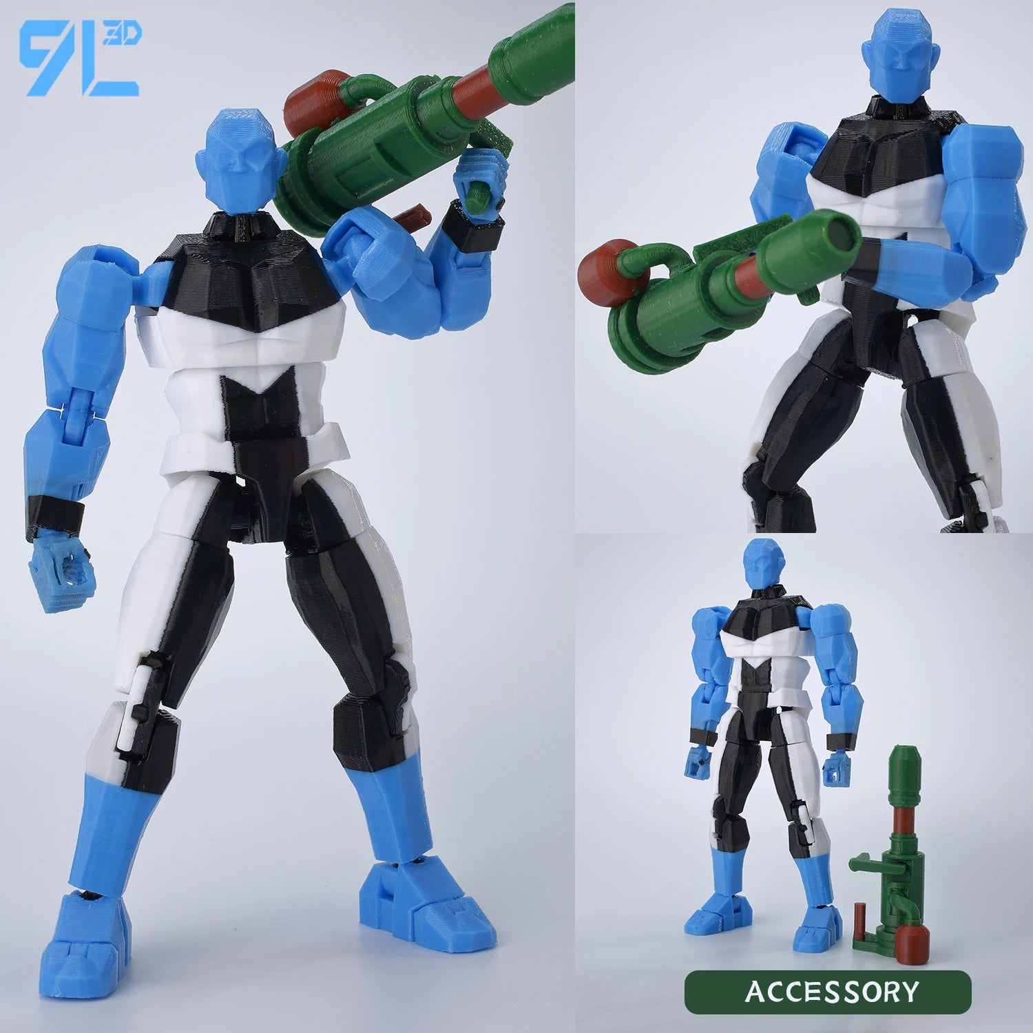 9L3D Lucky 13 Invincible Boy Conquer Omni Action Figure 3D Printed Anime Model Multi-Jointed Poseable Collectible Toy Gift Fan
