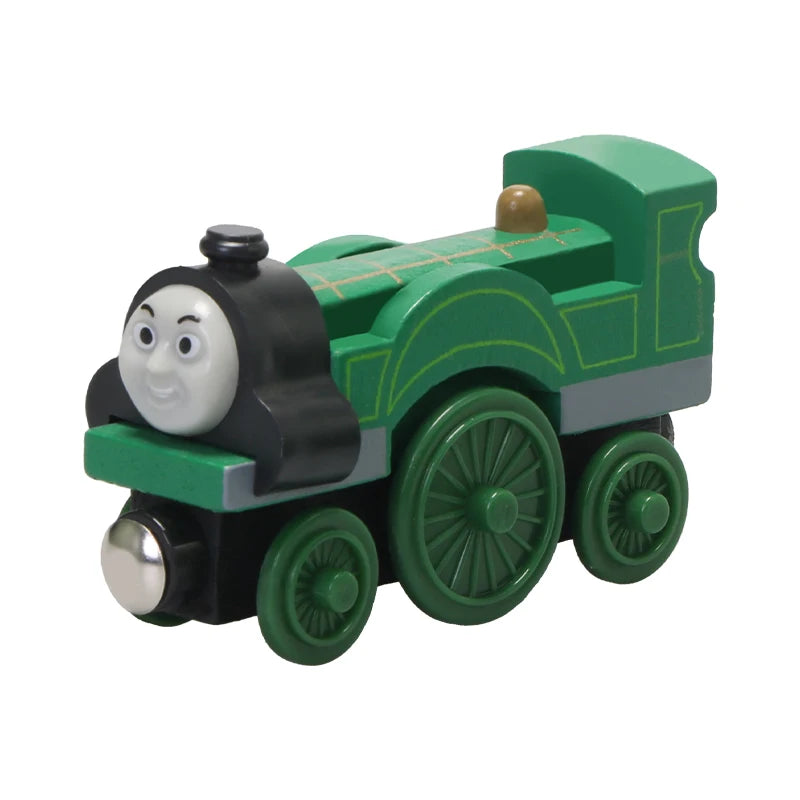 Thomas and Friends Wooden Pocket Toy Train Model Molley Gold Diesel Lady Toby Railway Road Track Educational Toy Gift For Boys
