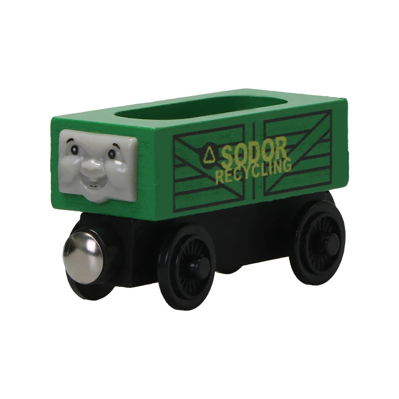 Thomas and Friends Wooden Pocket Toy Train Model Molley Gold Diesel Lady Toby Railway Road Track Educational Toy Gift For Boys