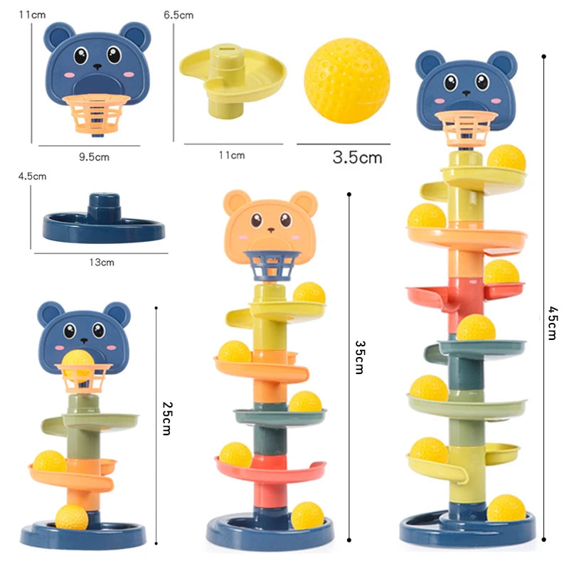 Rolling Ball Push Pop Sliding Ball