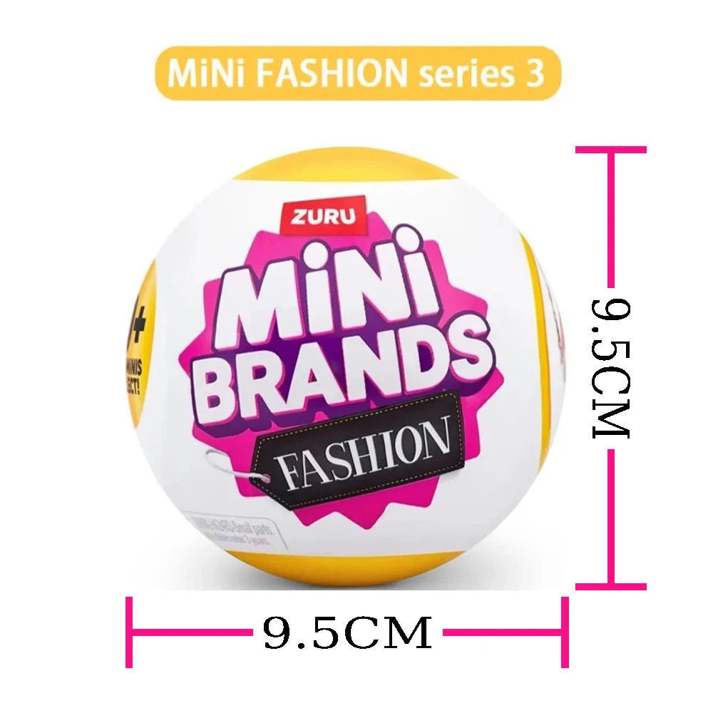 Zuru Mini Brands Surprise Fashion Mini Brands Toy Miniature Toys Mystery Blind Box Original Collectible Bundle Pack Gift Toy
