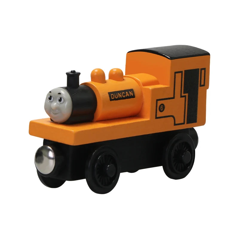 Thomas and Friends Wooden Pocket Toy Train Model Molley Gold Diesel Lady Toby Railway Road Track Educational Toy Gift For Boys