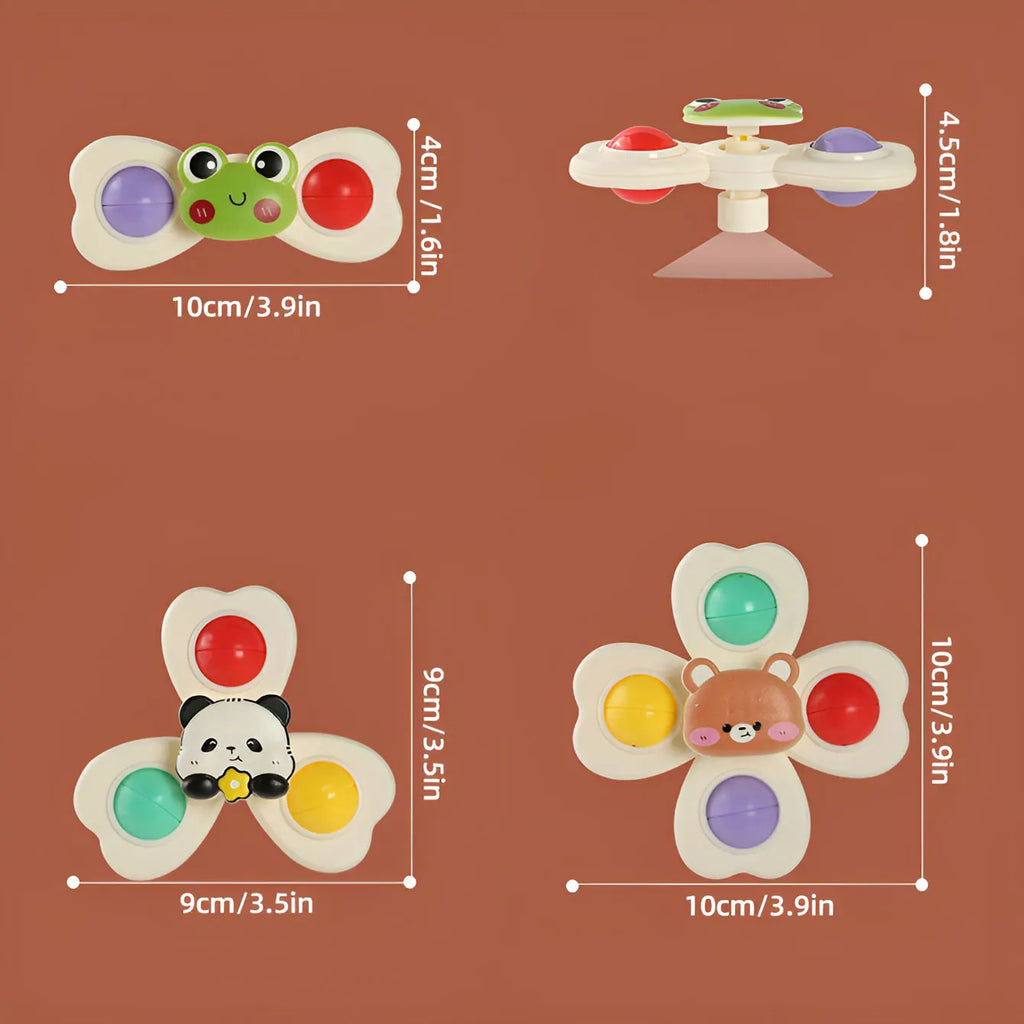 Suction wheel Fun rotating Toy